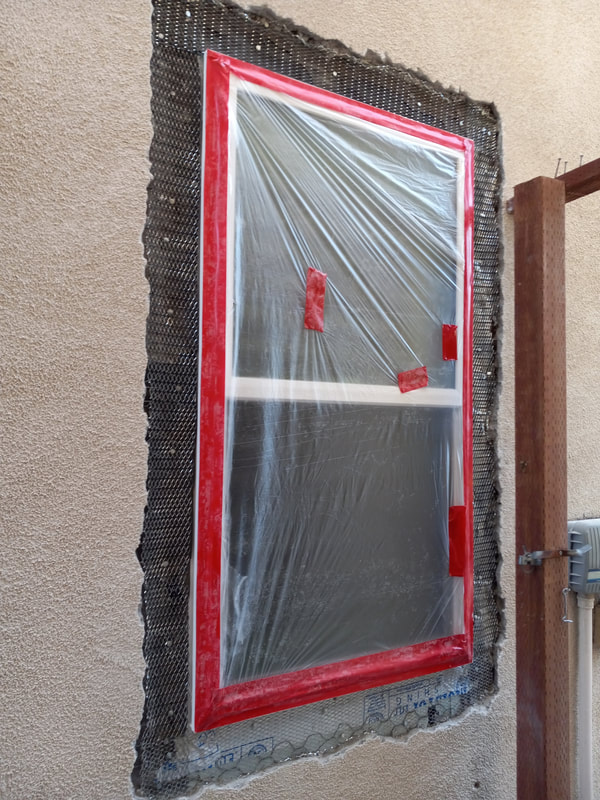stucco window repair